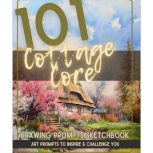 101 cottage core country drawing prompts sketchbook