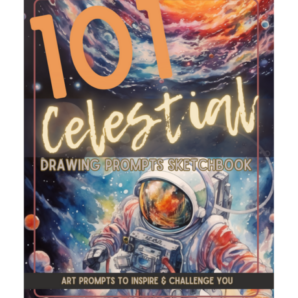 101 celestial drawing prompts sketchbook